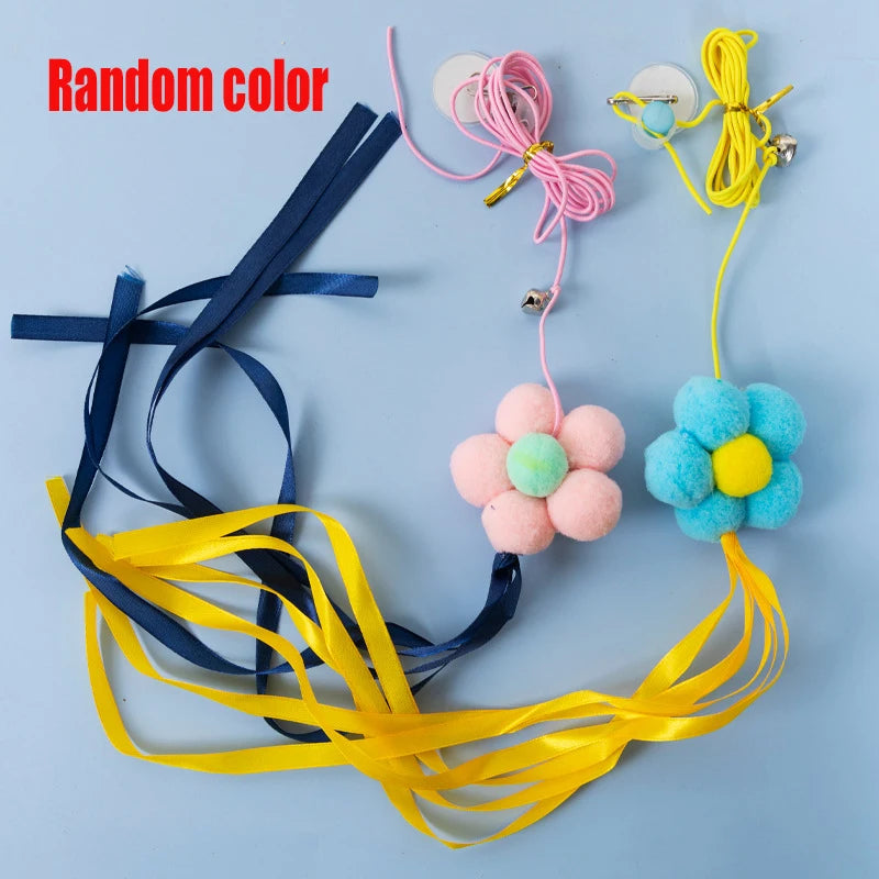 Juguete de Plumas para Gatos - Estimula y Diversión con Rope Elástico y Campana