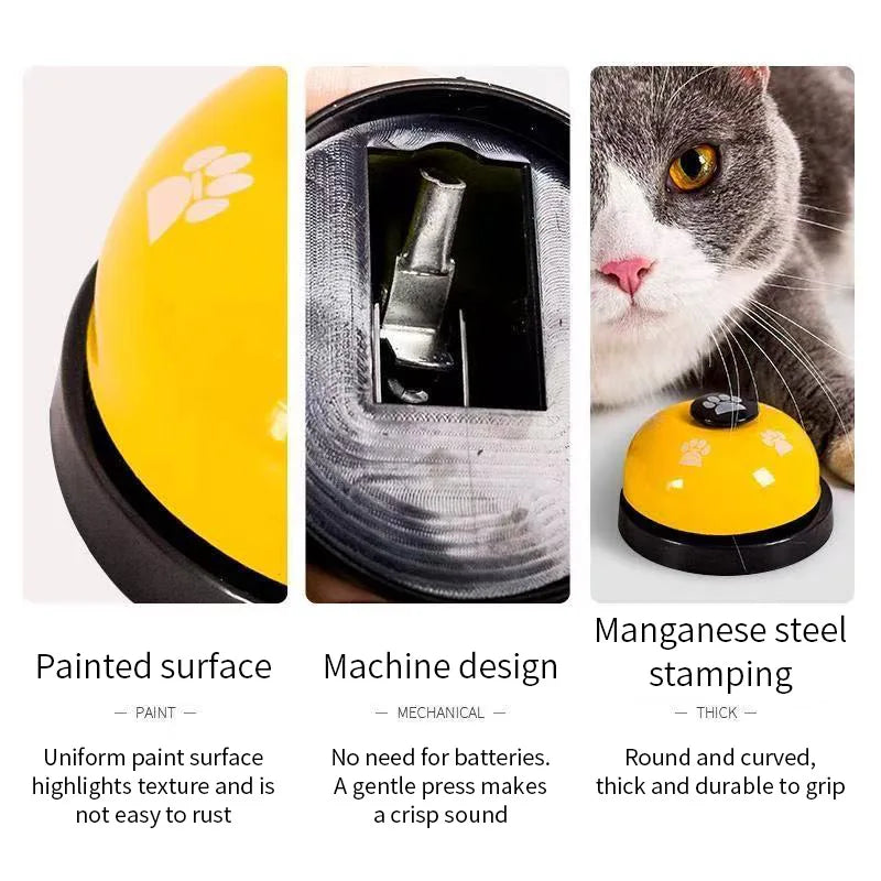 Campana de Entrenamiento para Perros y Gatos – Clásica y Silenciosa para Educación y Juego