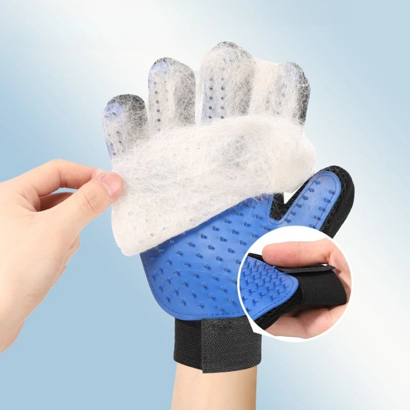 Guantes de Grooming para Gatos y Perros - Antiestático, Súper Suave y Ajustable