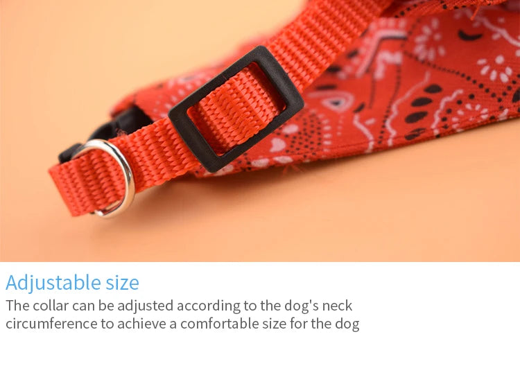 Collar Bandana Personalizable para Perros y Gatos – Conjunto de lazo y babero en colores divertidos