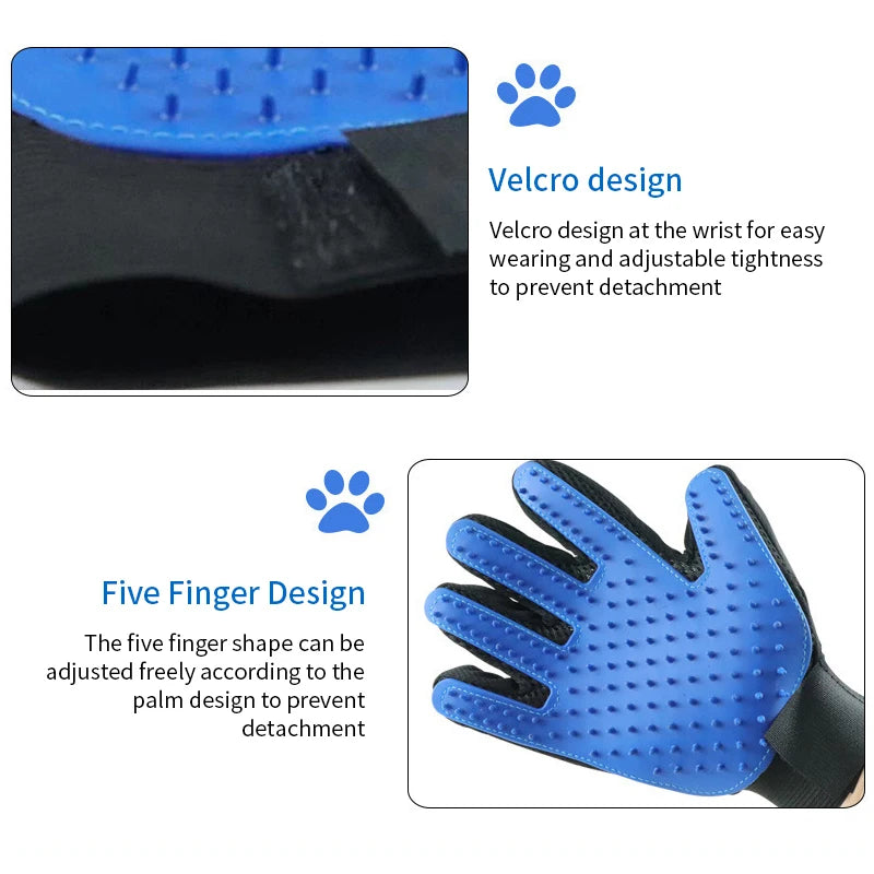 Guante de Limpieza para Mascotas - Diseño Biónico, Ajustable y Lavable