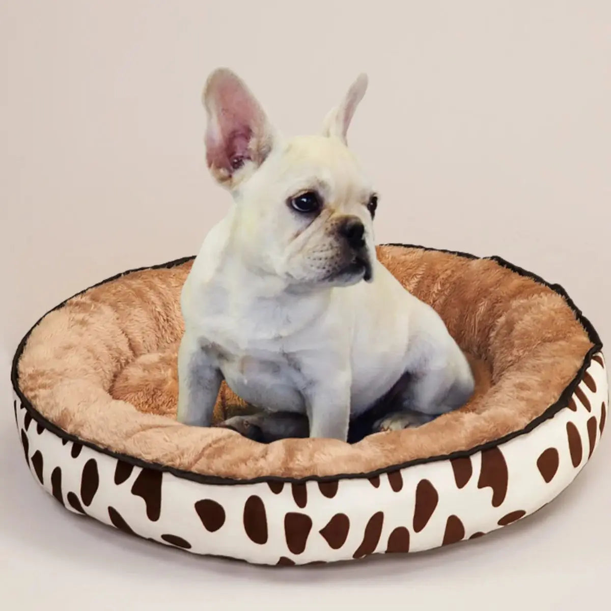 Cama Redonda de Felpa BPEDT para Perros y Gatos – Confort y Relajación