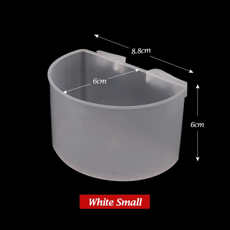 Set de 5 comederos de plástico para aves, antiderrame y fácil de limpiar