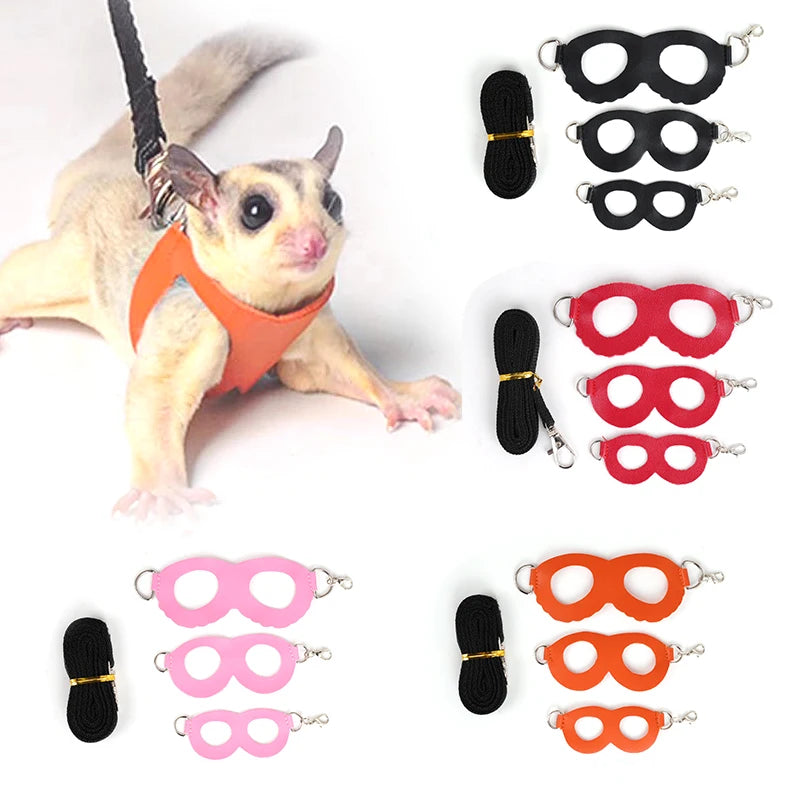 Set de correa antichoques y arnés para mascotas pequeñas en varios colores