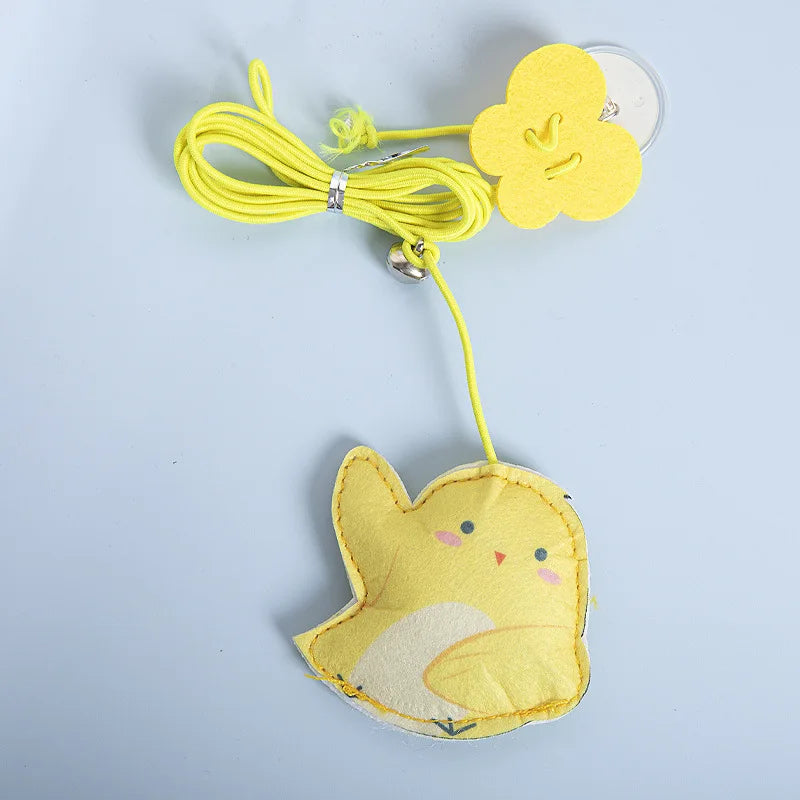 Juguete de Plumas para Gatos - Estimula y Diversión con Rope Elástico y Campana