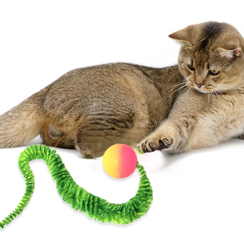 Pelotas de Goma para Gatos - Juego de Diversión, Resistente y Colorido