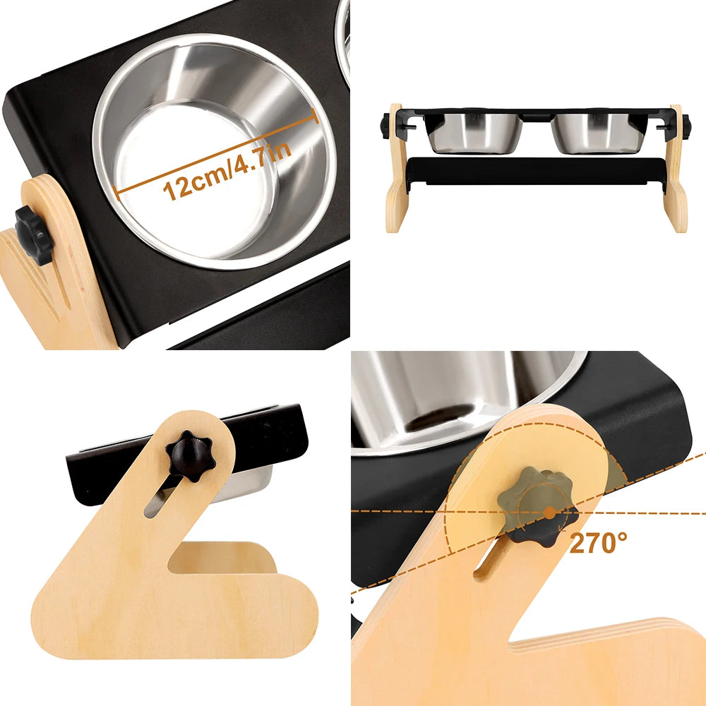 Cuenco de comida para perros de hierro, resistente y de tamaño medio