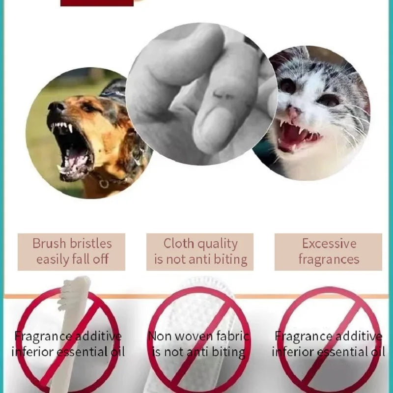 Cepillo dental para mascotas de silicona - Higiene bucal eficaz y segura