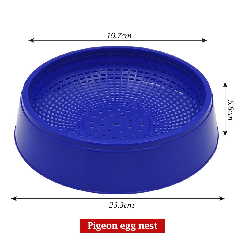 Nido para aves y huevos de paloma con base de césped y material duradero