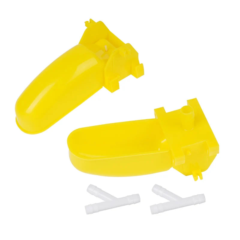 12pcs de bebederos automáticos de plástico para aves con conectores y colgantes