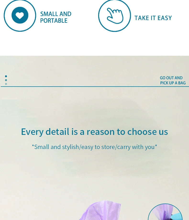 Dispensador de Bolsas para Heces de Perro - Portátil, Resistente y de Fácil acceso