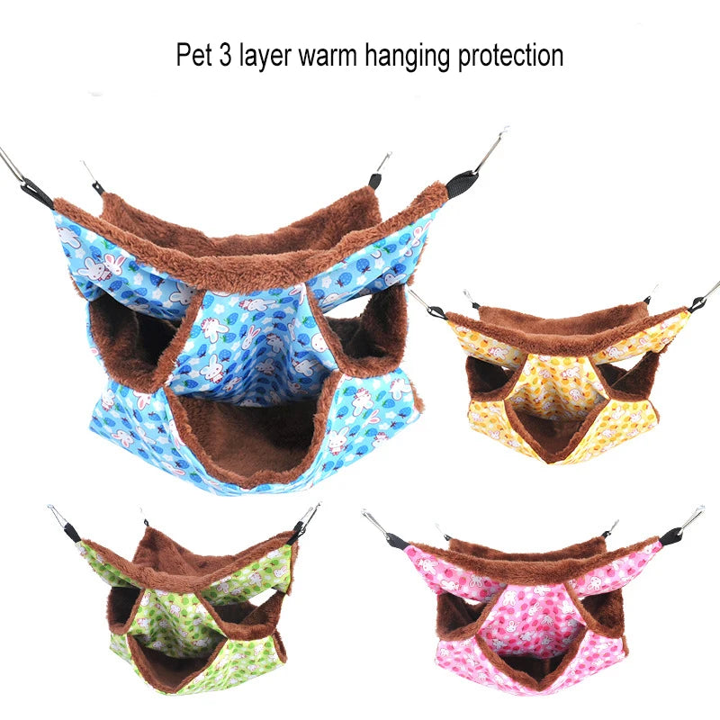 Hamaca para Mascotas en Coral Fleece - Confortable, TReflectiva y de Fácil Lavado