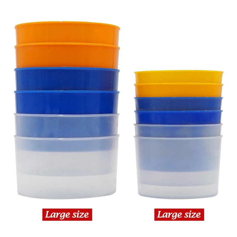 Set de 5 comederos de plástico para aves, antiderrame y fácil de limpiar