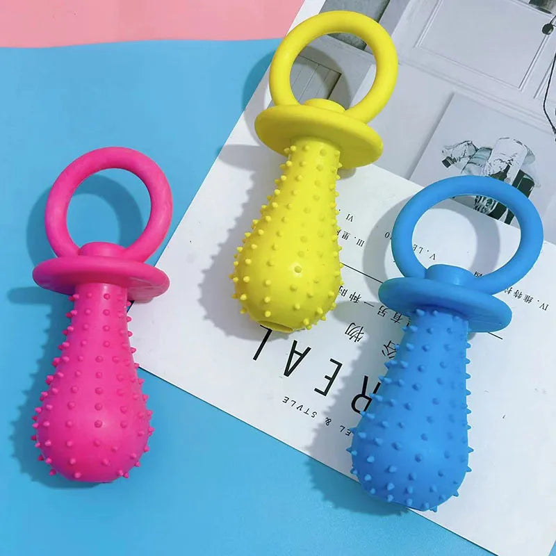 Juguete para Perros de Mordida en Caucho para Limpieza de Dientes - Resistente y Seguro