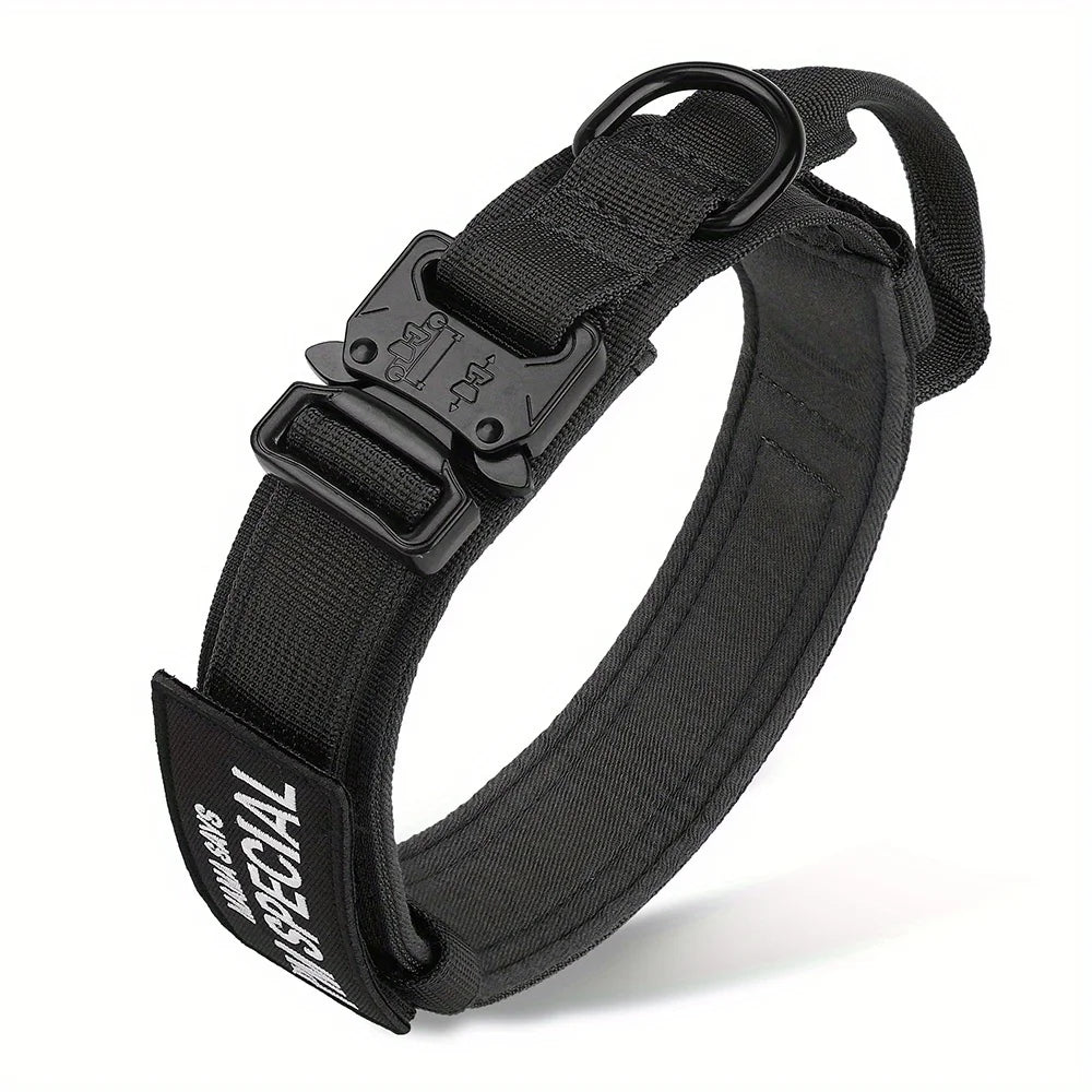 Collar táctico para perros con doble seguridad y ajuste personalizado