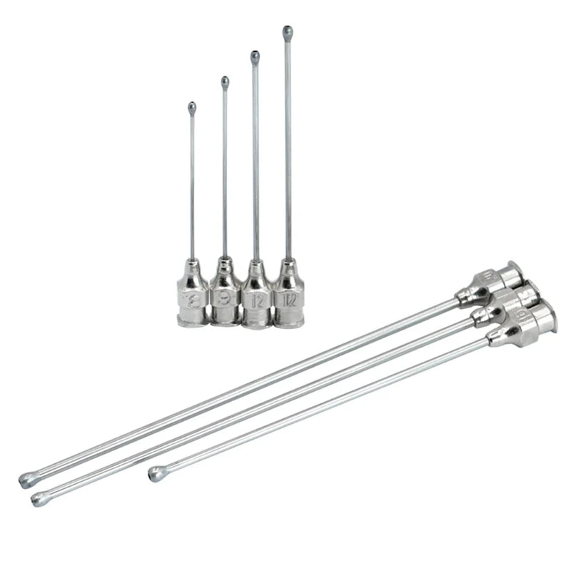 Jeringa de alimentación para aves con tubos de gavage de diferentes tamaños