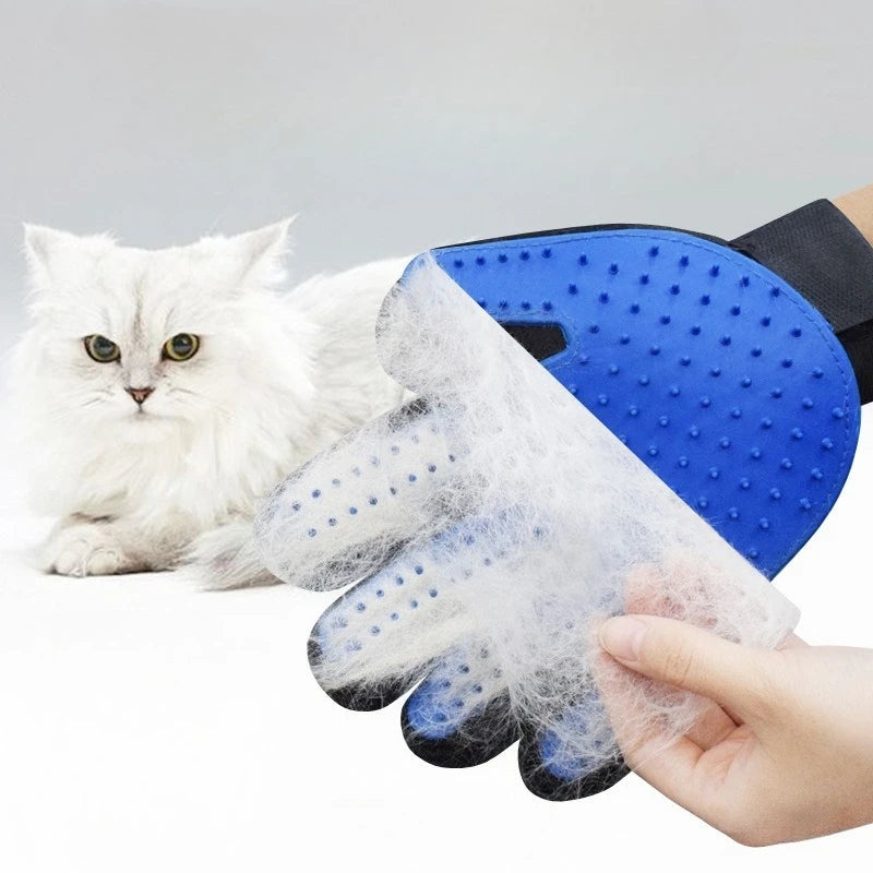 Guantes de Grooming para Gatos y Perros - Antiestático, Súper Suave y Ajustable