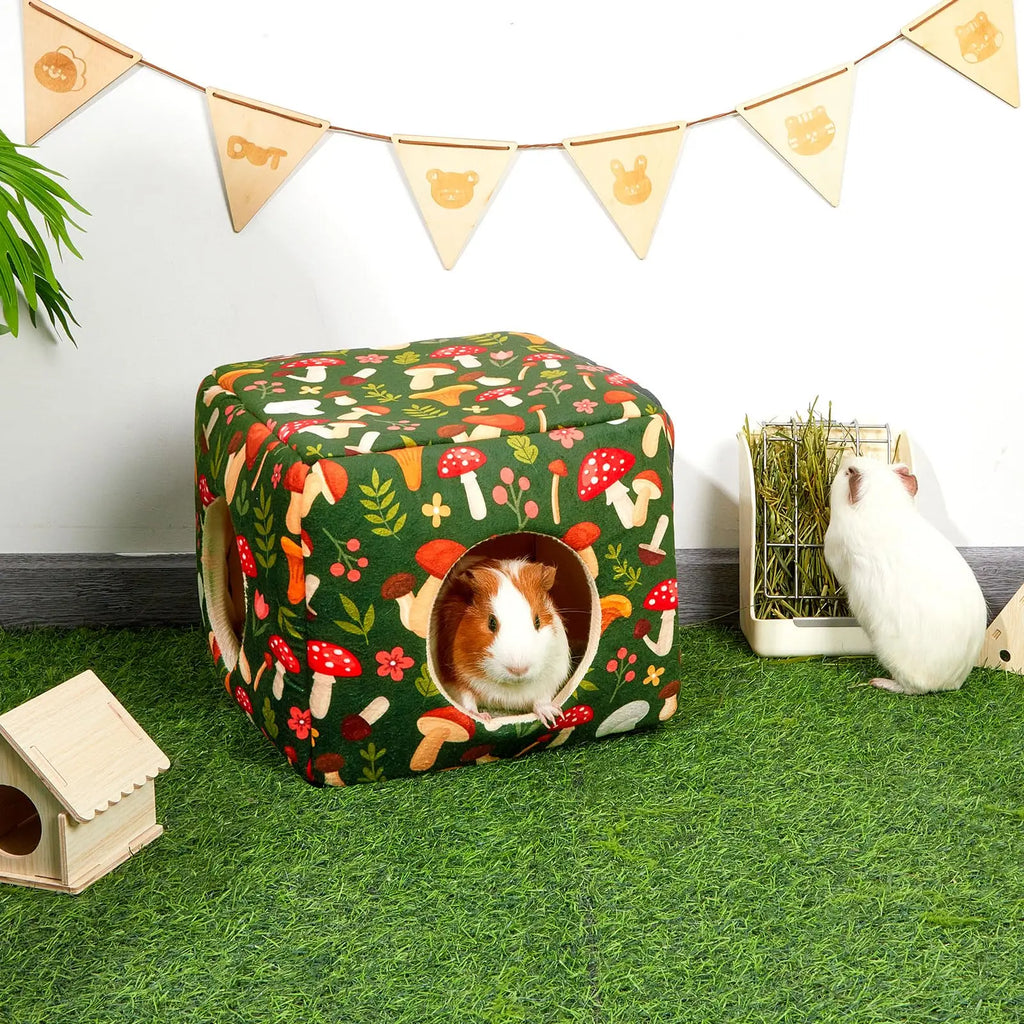 Casa de esconderte acolchada y lavable para pequeños animales