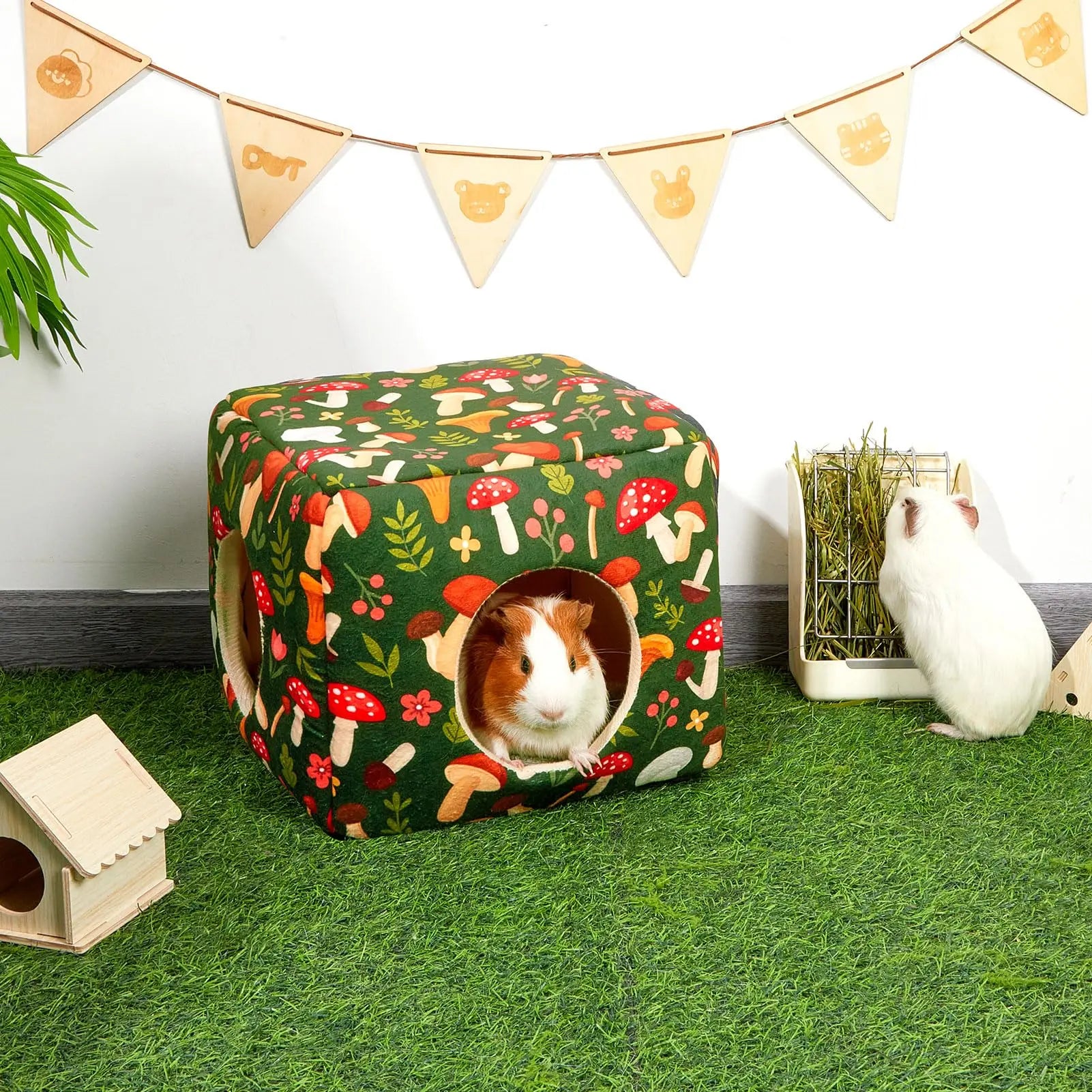 Casa de esconderte acolchada y lavable para pequeños animales