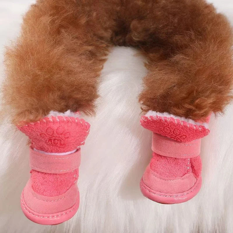Conjunto de Botines de Cuero para Perros - Varios Tamaños y Estilo Resistente