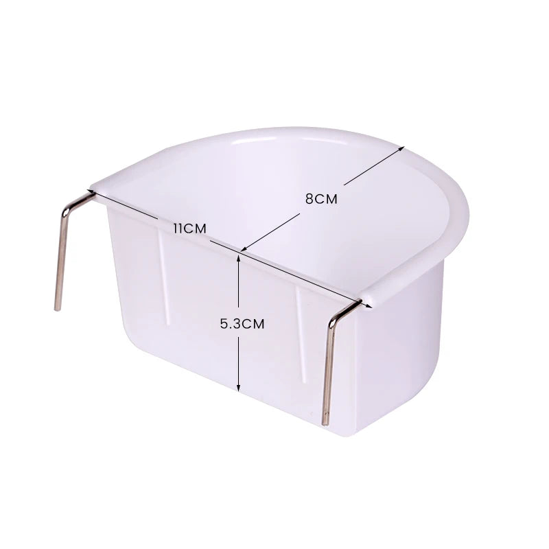 4pcs de comederos colgantes de plástico para aves