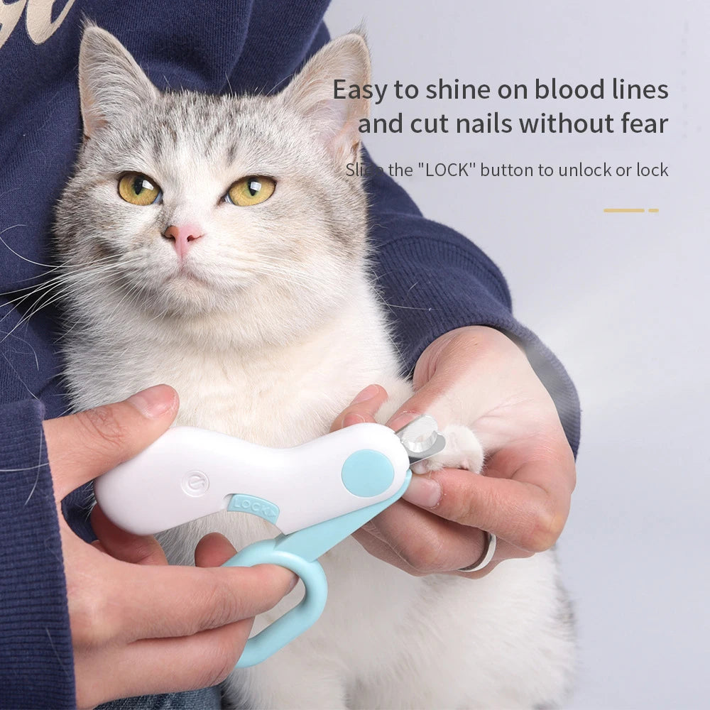 Cortaúñas para Perros con Luz LED y mango ergonómico