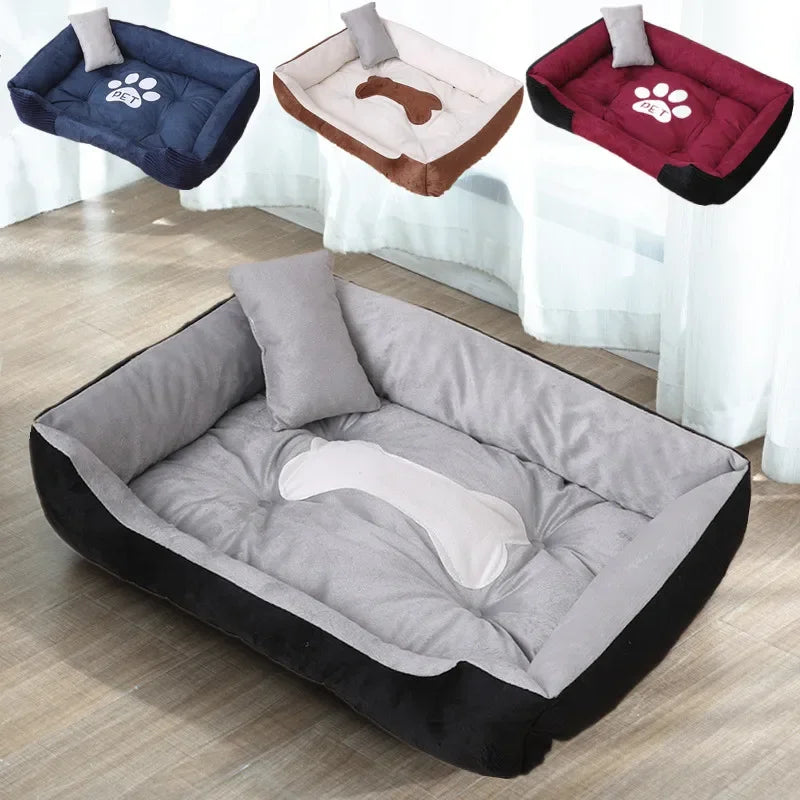 Cama de Algodón BPEDT para Perros – Suave, Transpirable y Cómoda