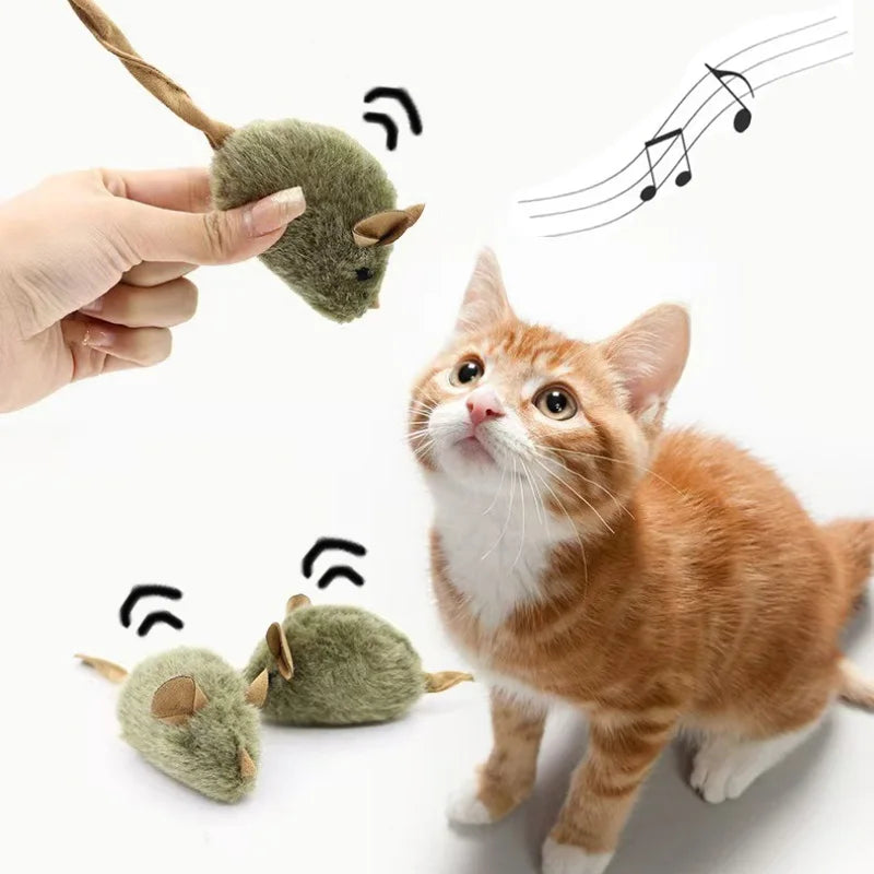 Juguete para Gatos Ratón Lifelike con Sonido y Estímulo Interactivo