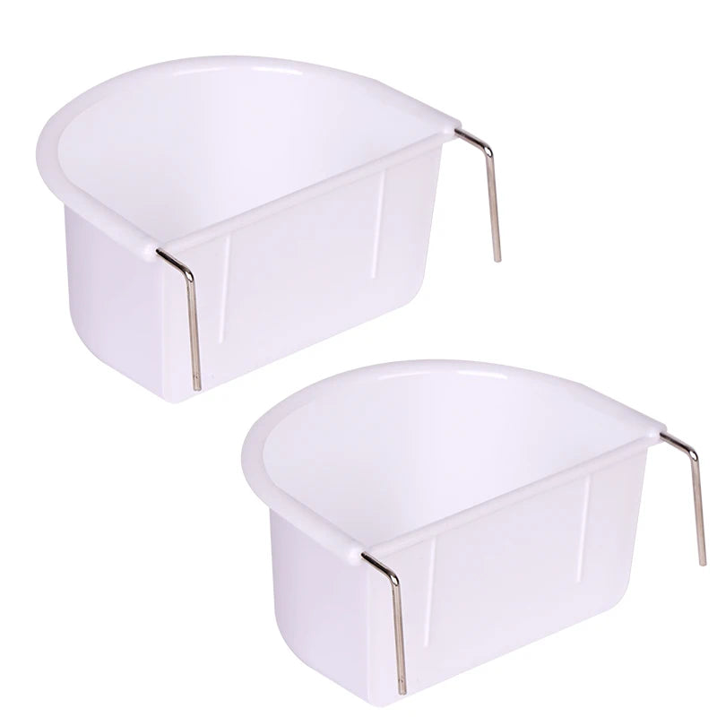 4pcs de comederos colgantes de plástico para aves