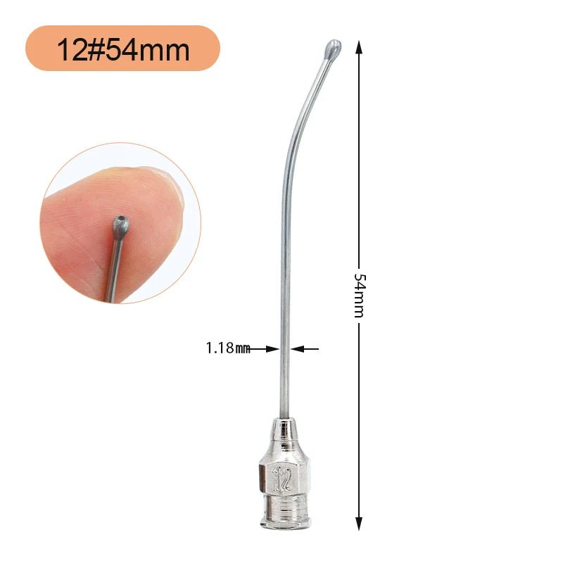 Jeringa de alimentación para aves de 10ml/20ml con tubos de gavilán y acero inoxidable