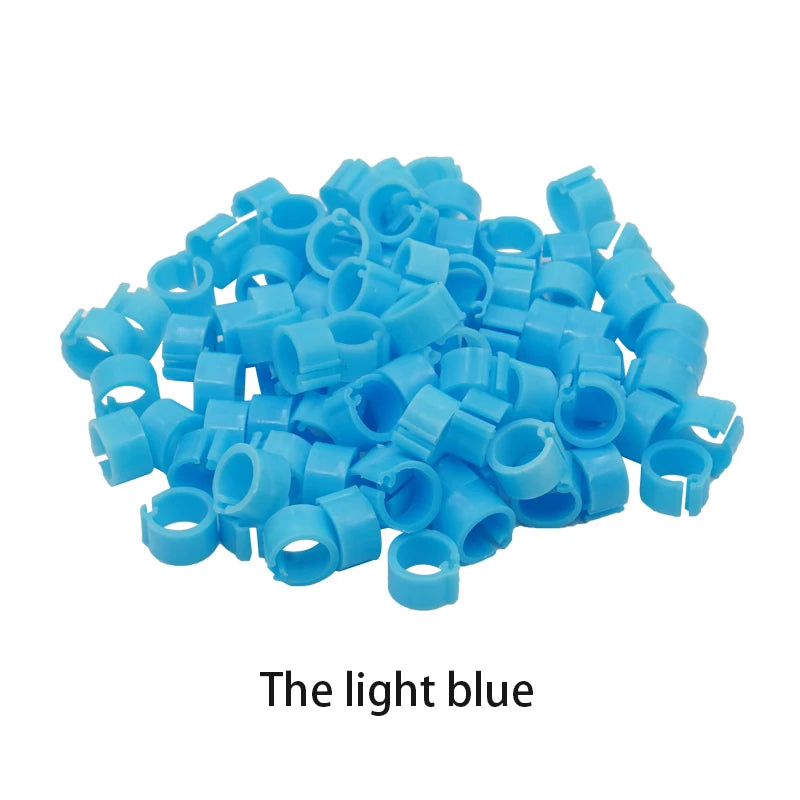 Anillos de pie para aves en diferentes colores, 100 piezas, accesorios de alta calidad para palomas y otras aves de criadero