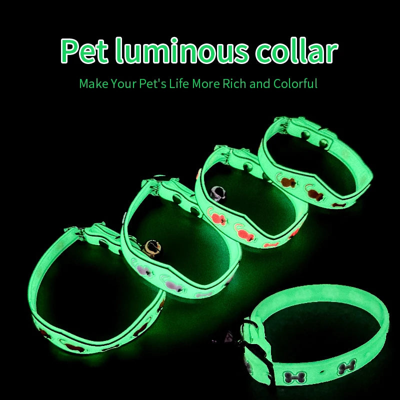 Collar de Silicona Luminoso para Gatos – Ajustable y Colorido