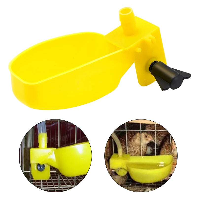 Bandeja de agua automática para aves y codornices en varios colores
