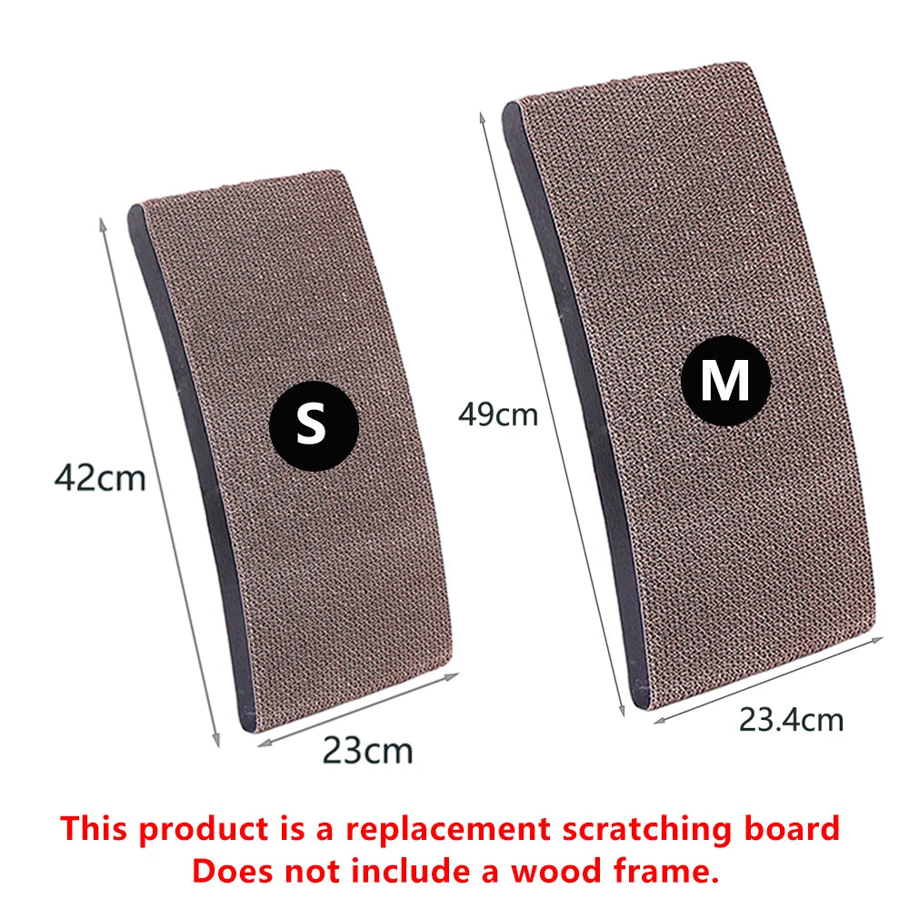 Rascador en madera para gatos con multiple niveles y accesorios de instalación