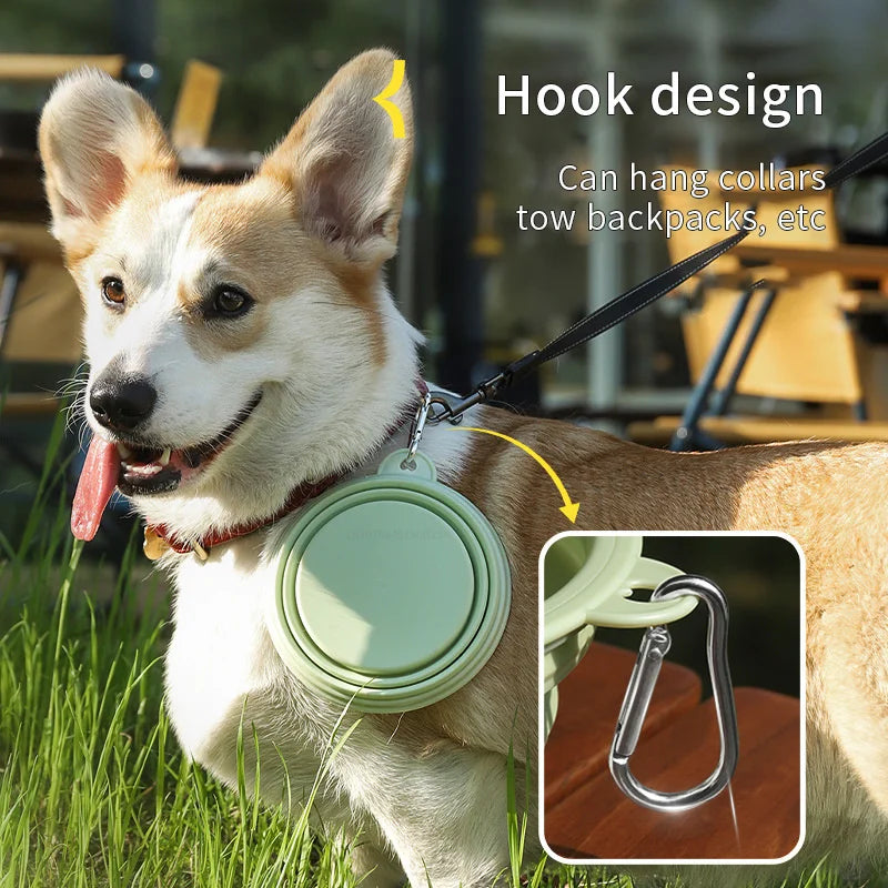 Cuenco Plegable Portátil para Mascotas 350ml – Fácil de Transportar y Resistente al Calor
