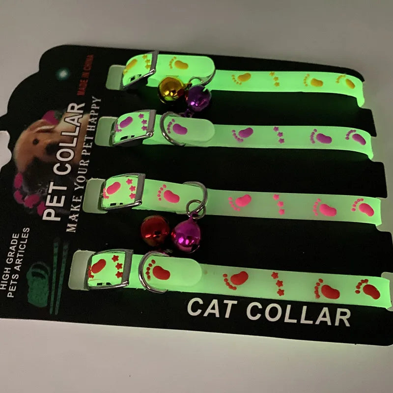 Collar de Silicona Luminoso para Gatos – Ajustable y Colorido