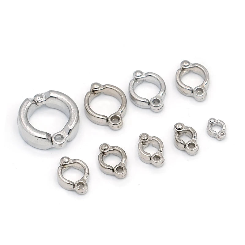 Aros para patas de aves en metal de diferentes tamaños para entrenamiento y identificación