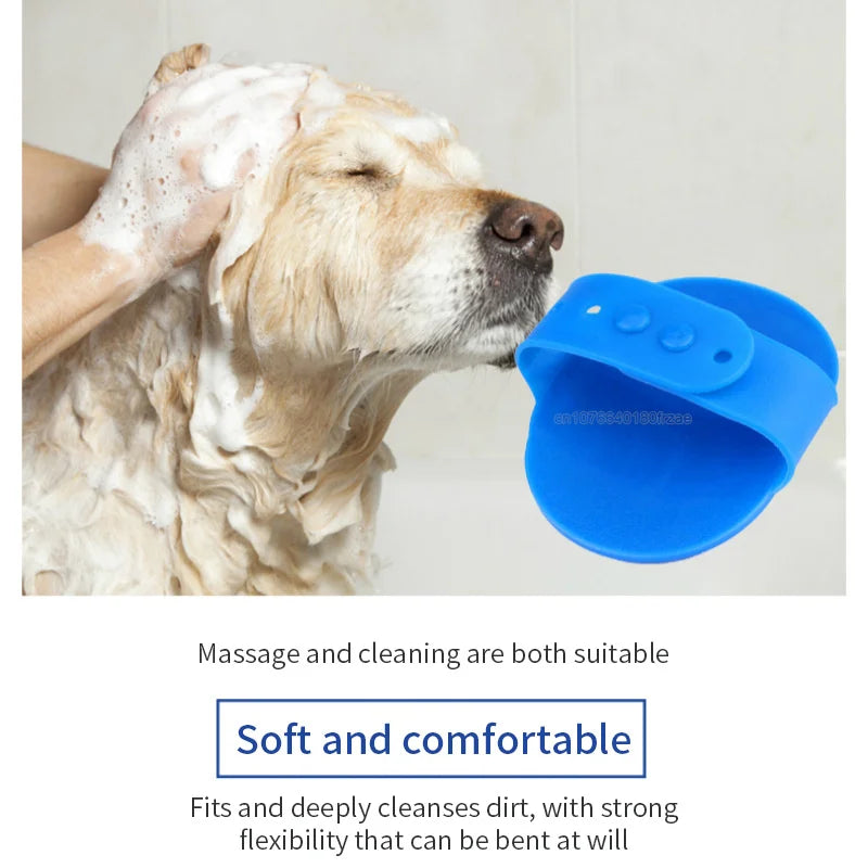 Cepillo de Limpieza para Perros con Mango de Goma – Estimula y Masajea su Piel, Diferentes Colores