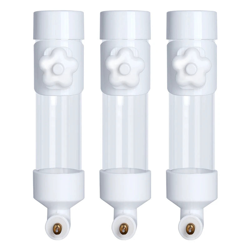 Dispensador de agua de plástico para aves con diseño colgante y fácil de usar