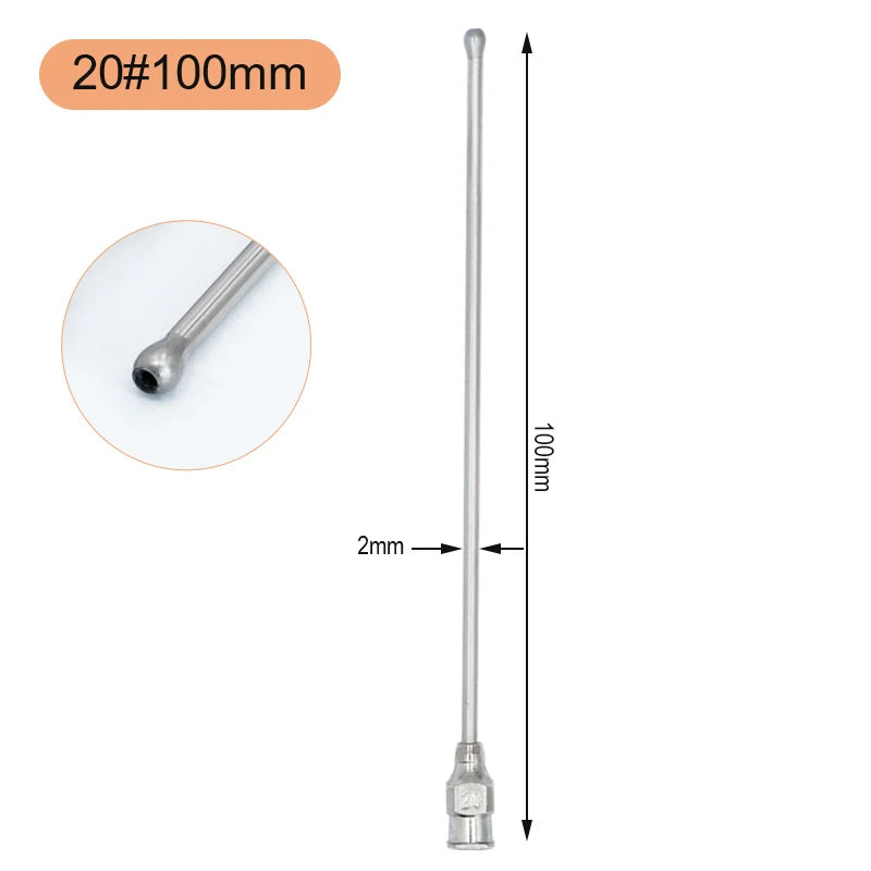 Jeringa de alimentación para aves de 10ml/20ml con tubos de gavilán y acero inoxidable