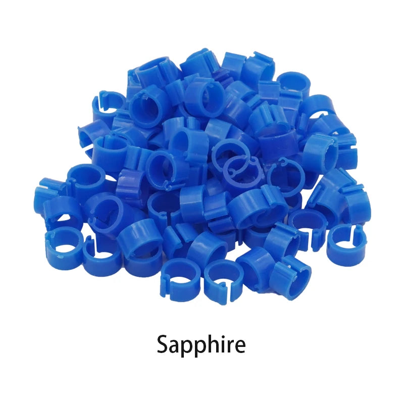 Anillos de pie para aves en diferentes colores, 100 piezas, accesorios de alta calidad para palomas y otras aves de criadero