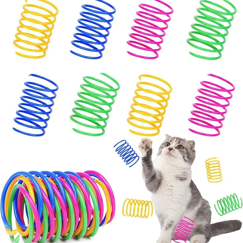 Juguete Espiral de Plástico para Gatos – Resistente, Seguro y Diversión Infinita