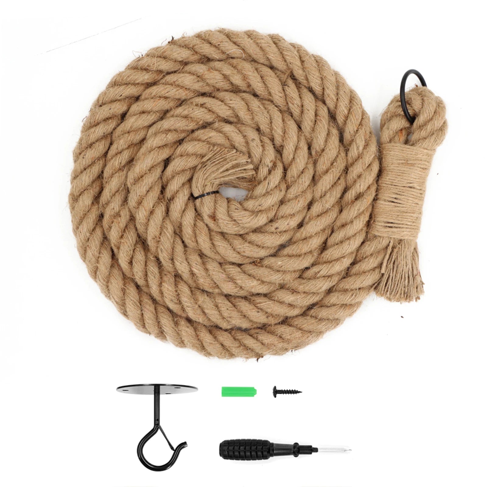 Rollo de cuerda de sisal para gatos, resistente y fácil de montar