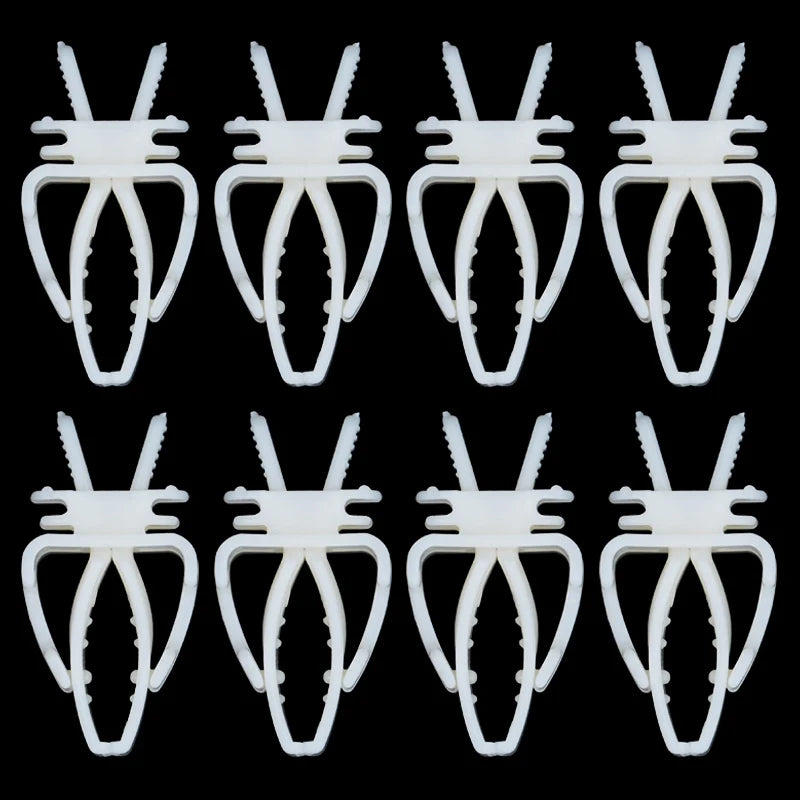 Pinzas de fruta para aves en acero inoxidable y plástico - Kit de clips para alimentación y alimentación segura para loros, aves pequeñas y roedores