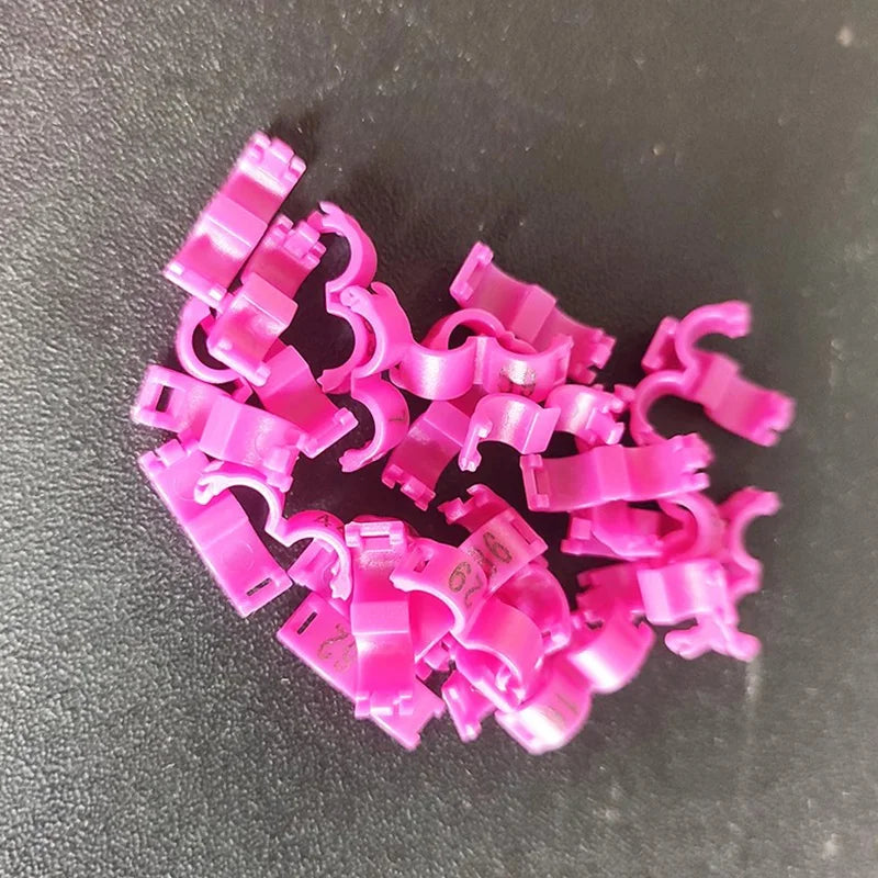 10pcs Anillos para patas de aves con números y diferentes diámetros