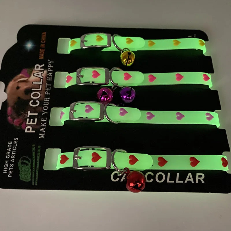 Collar de Silicona Luminoso para Gatos – Ajustable y Colorido
