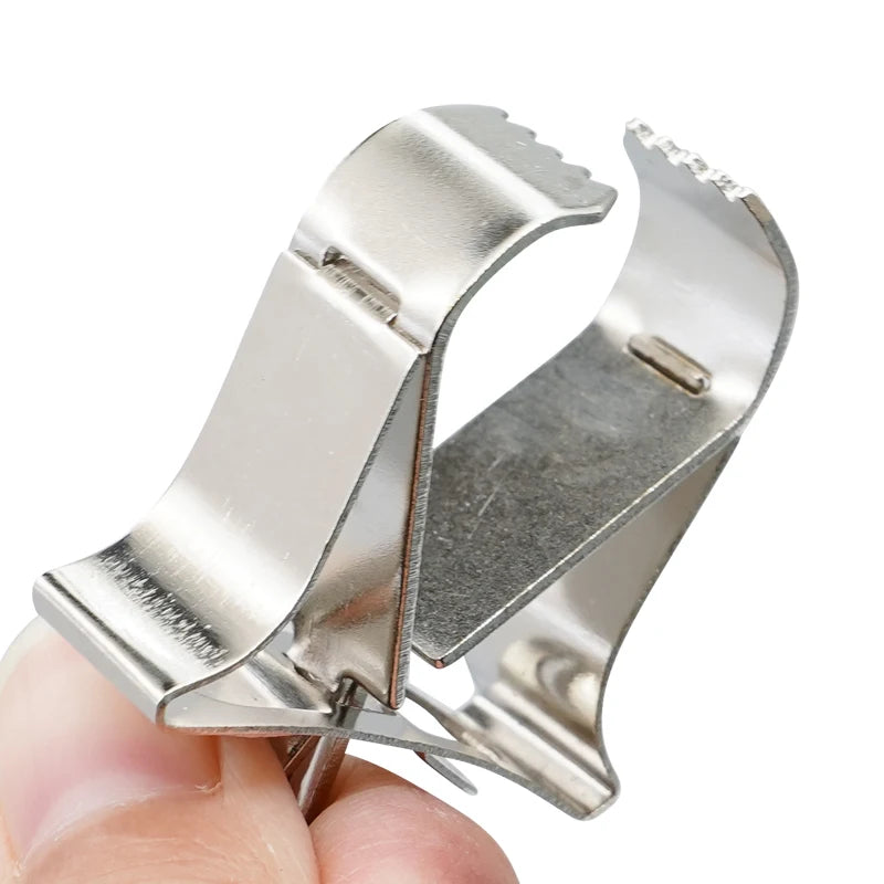 Pinzas de fruta para aves en acero inoxidable y plástico - Kit de clips para alimentación y alimentación segura para loros, aves pequeñas y roedores