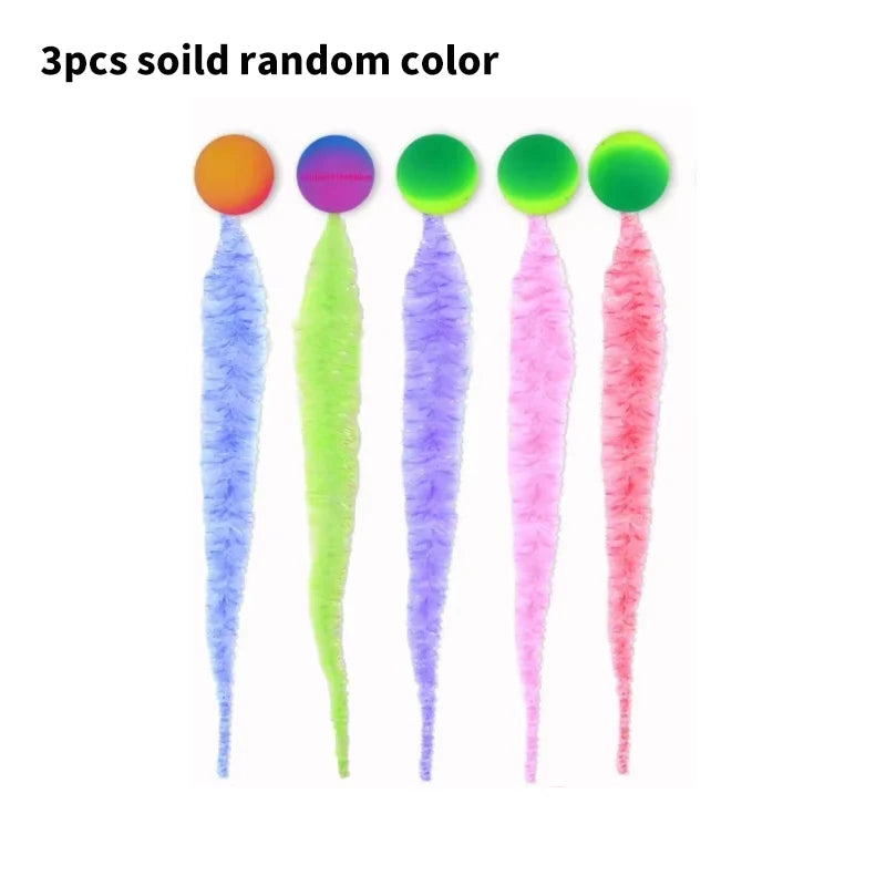 Pelotas de Goma para Gatos - Juego de Diversión, Resistente y Colorido