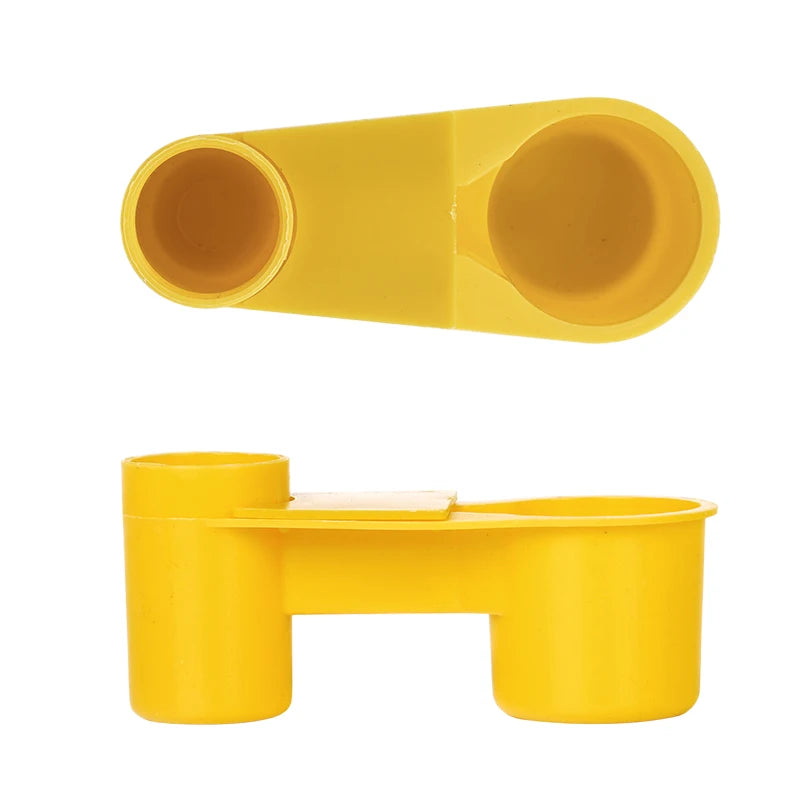 10pcs Cuencos de Agua para Pájaros en Plástico, Taza de Bebida Doble para Palomas, Codornices y Aves