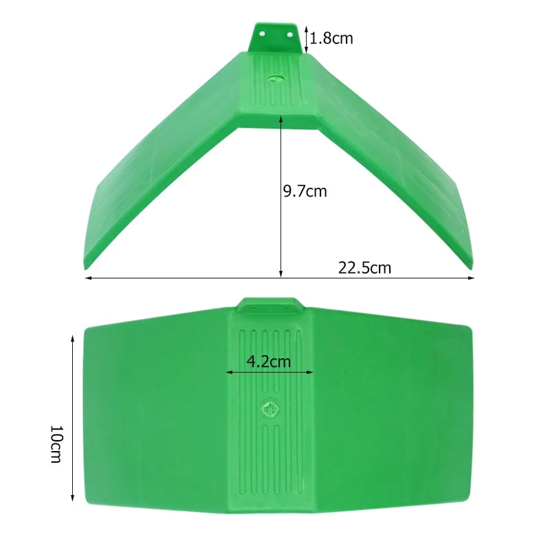 Set de 10/20 perchas para palomas en plástico de color verde